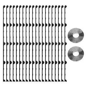 VEVOR Foam Closure Strips, Metal Roof Inside Closure Strip with 2 Rolls of Butyl Tape, High-Density EVA Material Roofing Foam Strips, for Roof Insulation, Noise Reduction & Waterproof (20 Pieces)