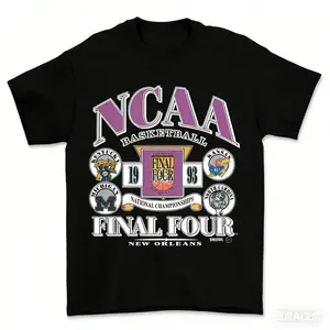 Winter outfits 1993 Final Four Basketball T-Shirt – Vintage College Basketball Graphic Tee, Retro Sports Fan Shirt, Classic 90s Tournament Style funny men Rifle Casual Short Sleeve Skull In Utero Men's Double-Sided Football Anime Print Need Cigarette