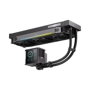 Sudokoo PROTEUS 360 Liquid Cooler with 30mm High-Performance Fans, 3.4" LCD, Magnetic Pump Cap, and Customizable RGB Lighting