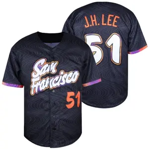 Men's Jersey Baseball Shirt - Breathable And Machine Washable, Loose Fit Button-Up Collar, Lettering & Number Design for Sports, Parties, Vacations - All-Season Team Uniform, Sizes S-3XL