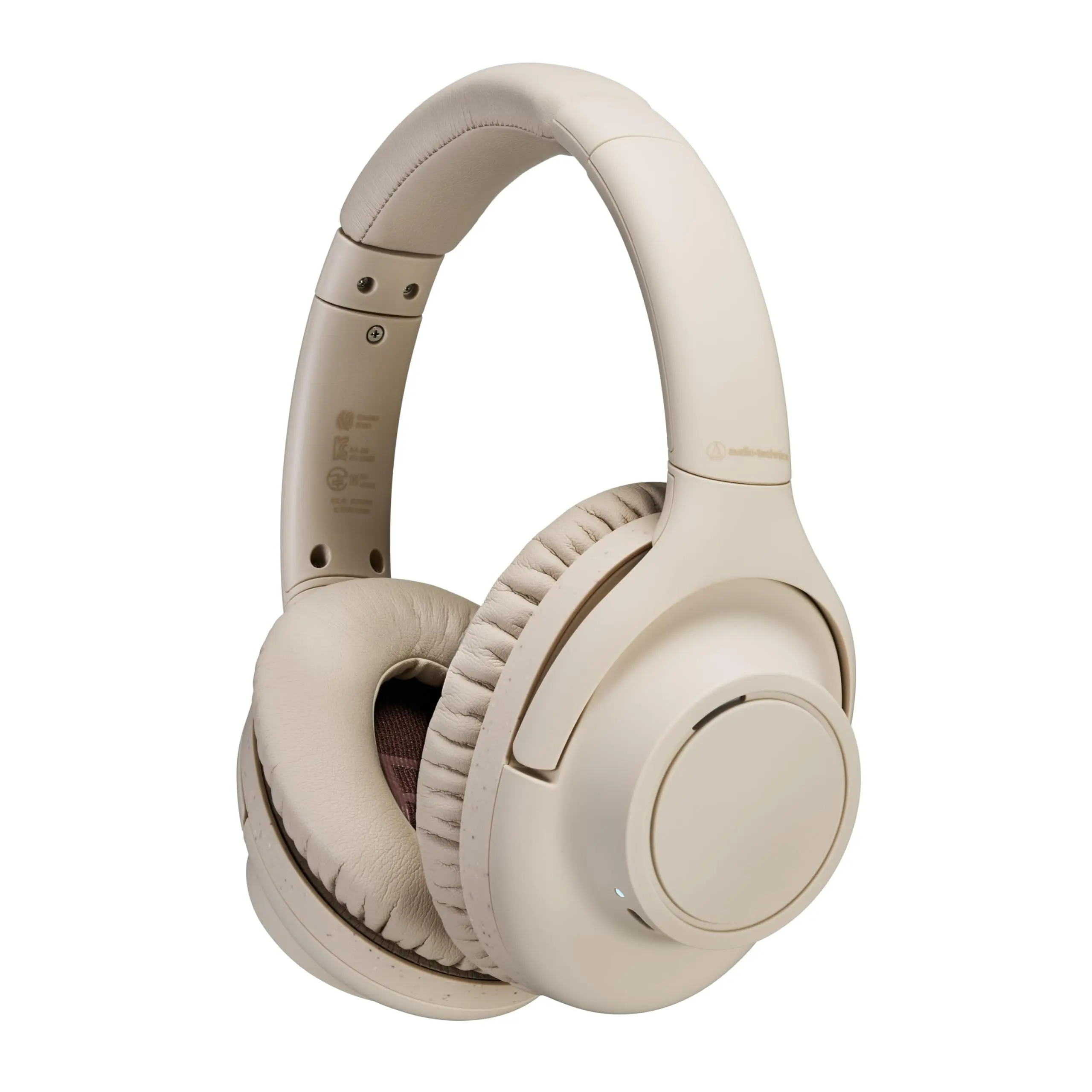 Audio-Technica ATH-S300BTBG Wireless Headphones, Beige Cable Connection