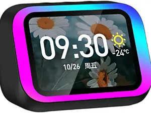 HD Touch Screen Smart Bluetooth 5.4 Speaker, Hi-Fi Stereo Sound, Multi-functional Device with Electronic Photo Album & Voice Control
