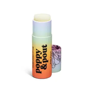 Poppy & Pout Pride Punch Jumbo Lip Balm - Natural Ingredients Eco-Friendly Tube 0.30 oz