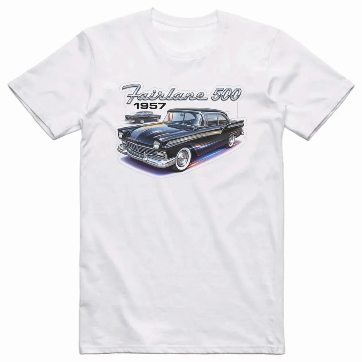 1957 57 Ford Fairlane 500 Retro Classic Car T-shirt  Sweatshirt Hoodie, Car Enthusiast and Fans Gift