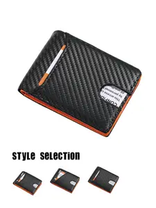 Men’s Ultra-Thin Wallet, Minimalist Slim Card Holder, PU Leather Money Clip Wallet, Multiple Card Slots, Portable Cash Organizer, Stylish Casual Design, Large Capacity Multi-Functional Wallet, Perfect Gift for Men