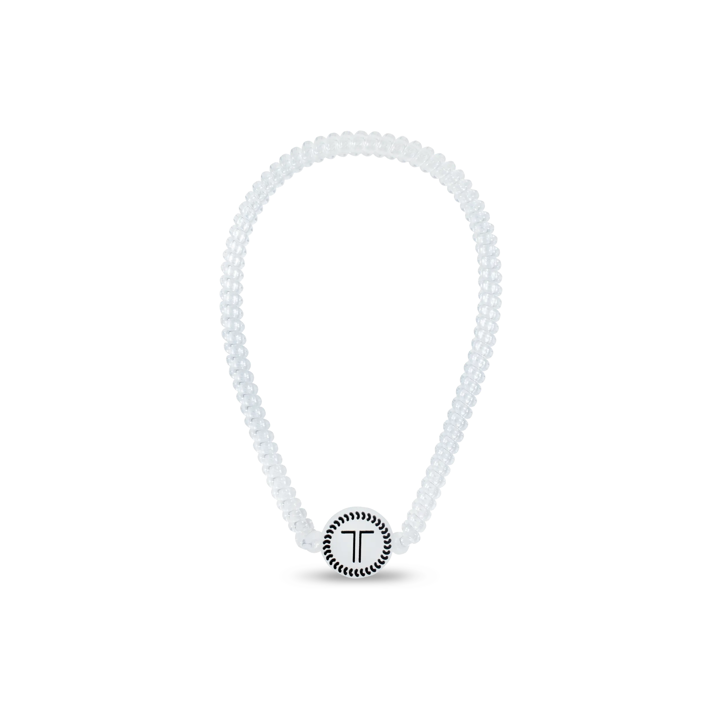 TELETIES - Spiral Hair Coil Headband | Crystal Clear