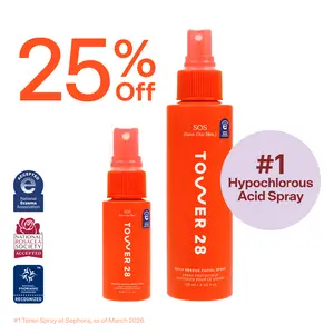 Tower 28 Beauty SOS Rescue Spray 4oz Daily Sensitive Skin Toner with Hypochlorous Acid for Redness & Irritation Relief Alcohol-Free All Ages - Intensive