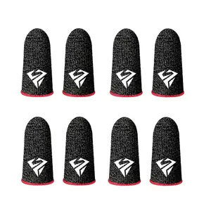 Breathable Fingertip Cover, 4 Pairs Anti-slip Fingertip Cover, Thumb Gloves for Mobile Game, Gaming Accessories for PUBG Mobile Game, Finger Sleeves