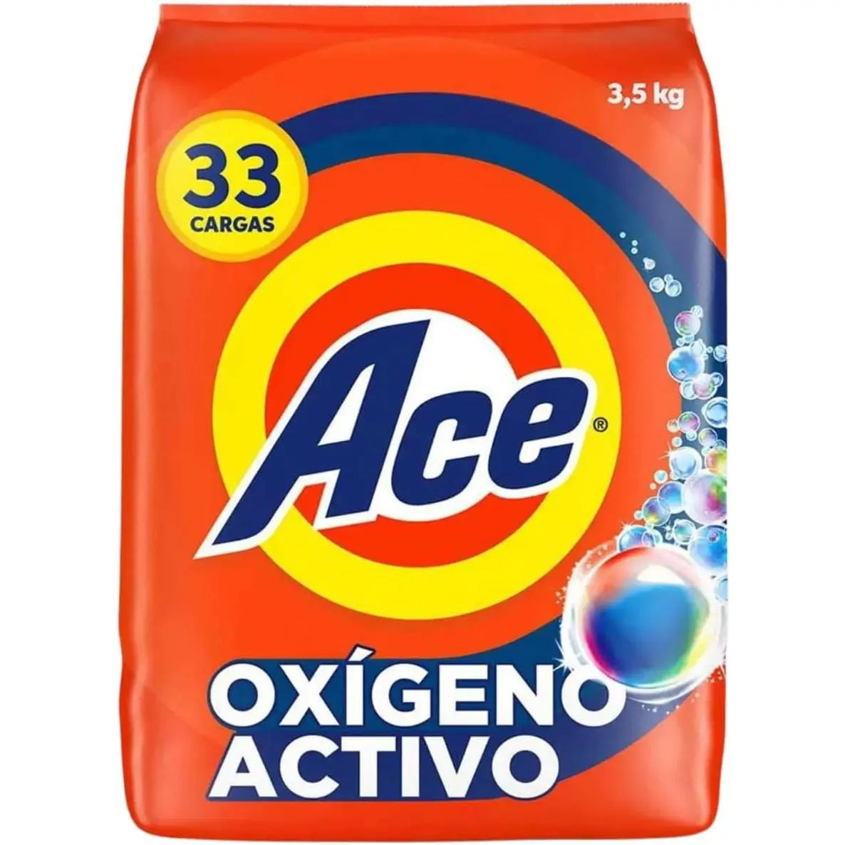 Ace Stains Laundry Detergent with A Touch of Floral Aroma - Eliminates Tough Stains and Odors, Powder Formula 3.5 Kg (7.7 lb)