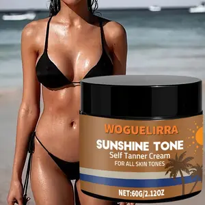1pc Non-Greasy Self-Tanning Sunless Tanning Lotion, Self Tanner Lotion, Moisturizing Tanning Cream Summer Body Tint, Gentle Formula for All Light Skin Tones, Unisex Use