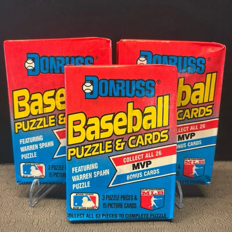 3 Packs - Griffey Jr. Rookie Year - 1989 Donruss Baseball
