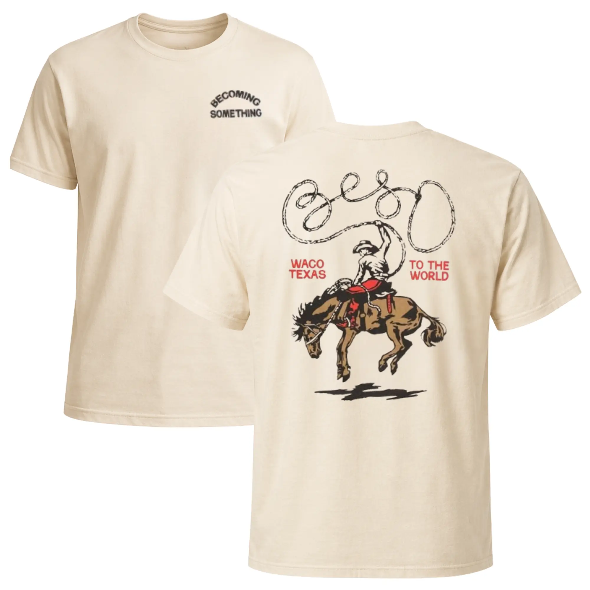 Waco Texas Cowboy T-Shirt, Rodeo Horse Rider Graphic Tee, Western Lifestyle Ranch Shirt