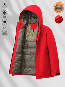 Unisex Fall Winter Streetwear Insulated Down Cotton Jacket, Warm Lining for Outdoor Sports, Motorcycle Travel, Skiing, New Y2K Trend Coats