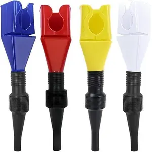 Retractable  Funnel 4-Pack, Durable & Foldable Design, Flexible Plastic Auto Oil Funnel for  & , Oil Change Accessories. by .（gift）Gift
