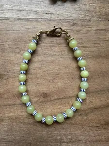 Beaded Bracelet with Lobster Clasp