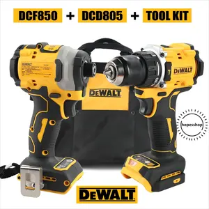 Dewalt 18V XR Brushless Hammer Drill and Impact Driver Combo Kit, Drilling and Fastening for Construction and Remodeling, Dual-Tool Set with POWERSTACK Batteries and TSTAK Case