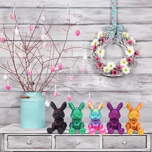 3D Printed Easter Bunny Figurine Holiday Home Decor wall