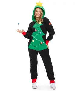 Women's Christmas Tree Toss Game Jumpsuit