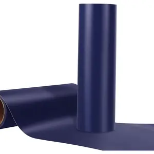 Navy Blue Vinyl,12" x10ft Blue Permanent Vinyl, Matte Blue Adhesive Vinyl Roll Compatible with All  Machines, Dark Blue