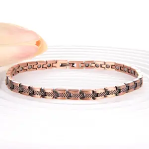1pc Magnetic Copper Anklets For Women Copper Ankle Bracelet For Women 99.99% Pure Copper With Magnets For Feet & Ankles healing jewelry