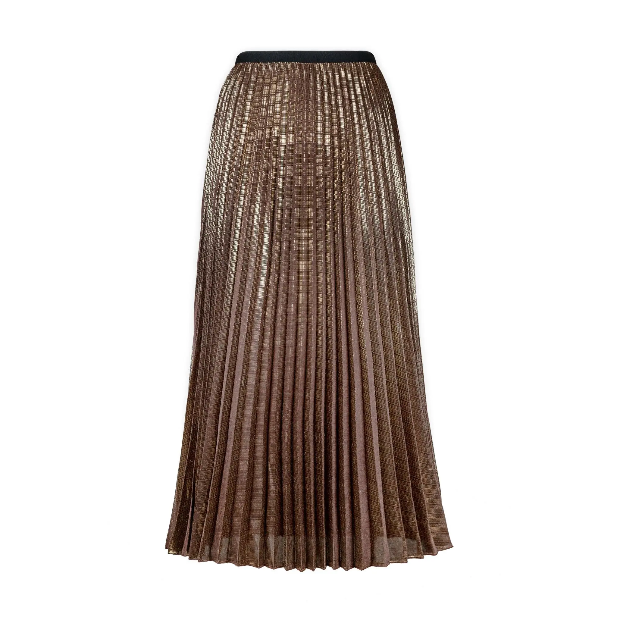 Esther Metallic Accordion Pleated Skirt
