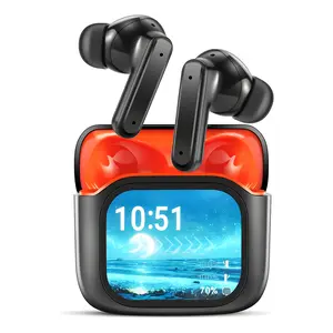 BY16 Bluetooth 5.4 Earphones LED Display High Fidelity Waterproof Wireless Earbuds | Suitable for Office, Audio Calls, Study and Sports | Built-in Microphone