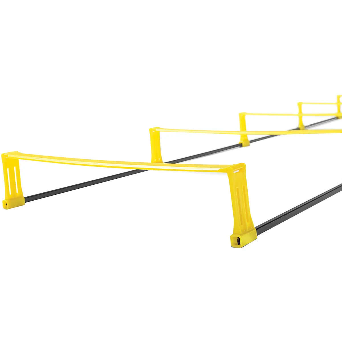 SKLZ Elevation Ladder, 2-in-1 PVC Plastic Training Aid with 6 Long Rungs, Combines Ladder and Hurdles for Agility Drills, Folds Down Quickly, Combines Quick Ladder And Speed Hurdles