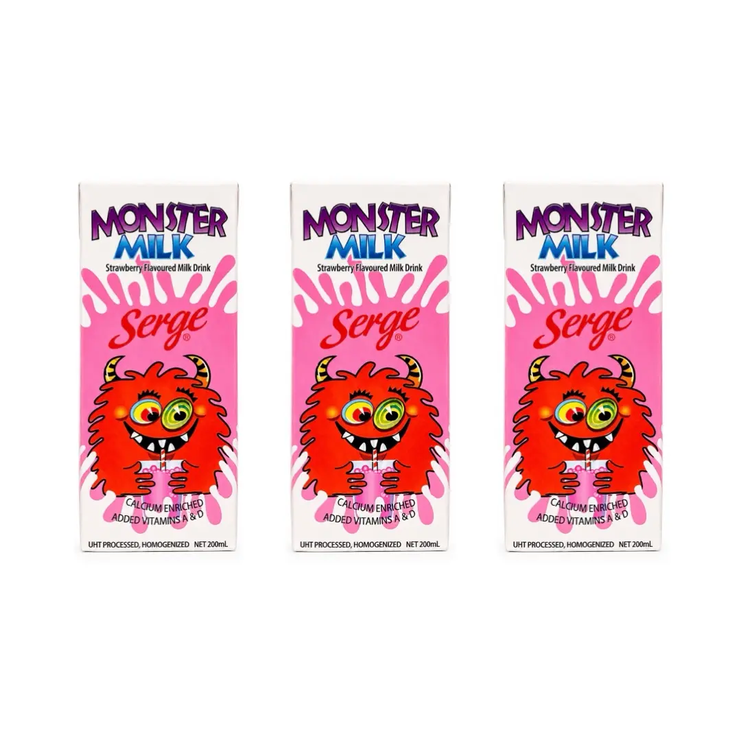 SERGE MONSTER MILK STRAWBERRY 6.8OZ (PACK OF 3)