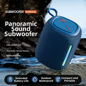 Retro-style wireless Bluetooth-compatible speaker, multi-functional portable mini speaker, time display with alarm setting, home, office, outdoor travel music player, Mother's Day gift