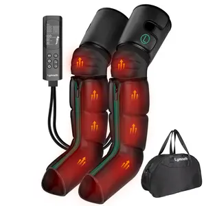 Leg Massager with Heat and Comression, Foot and Leg Massager for Circulation and Pain Relief, Air Compression Boots with 9 Intensity Levels, Full Leg Recovery Therapy Mechine