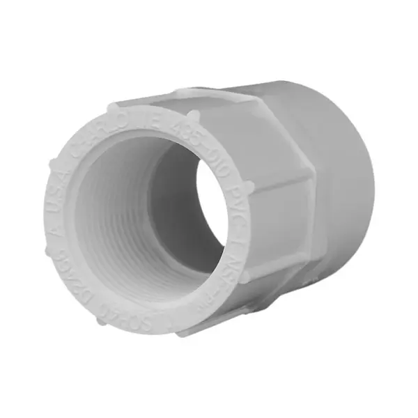 Charlotte Pipe Schedule 40 1 in. Slip X 1 in. D FPT PVC Pipe Adapter – 1 pk