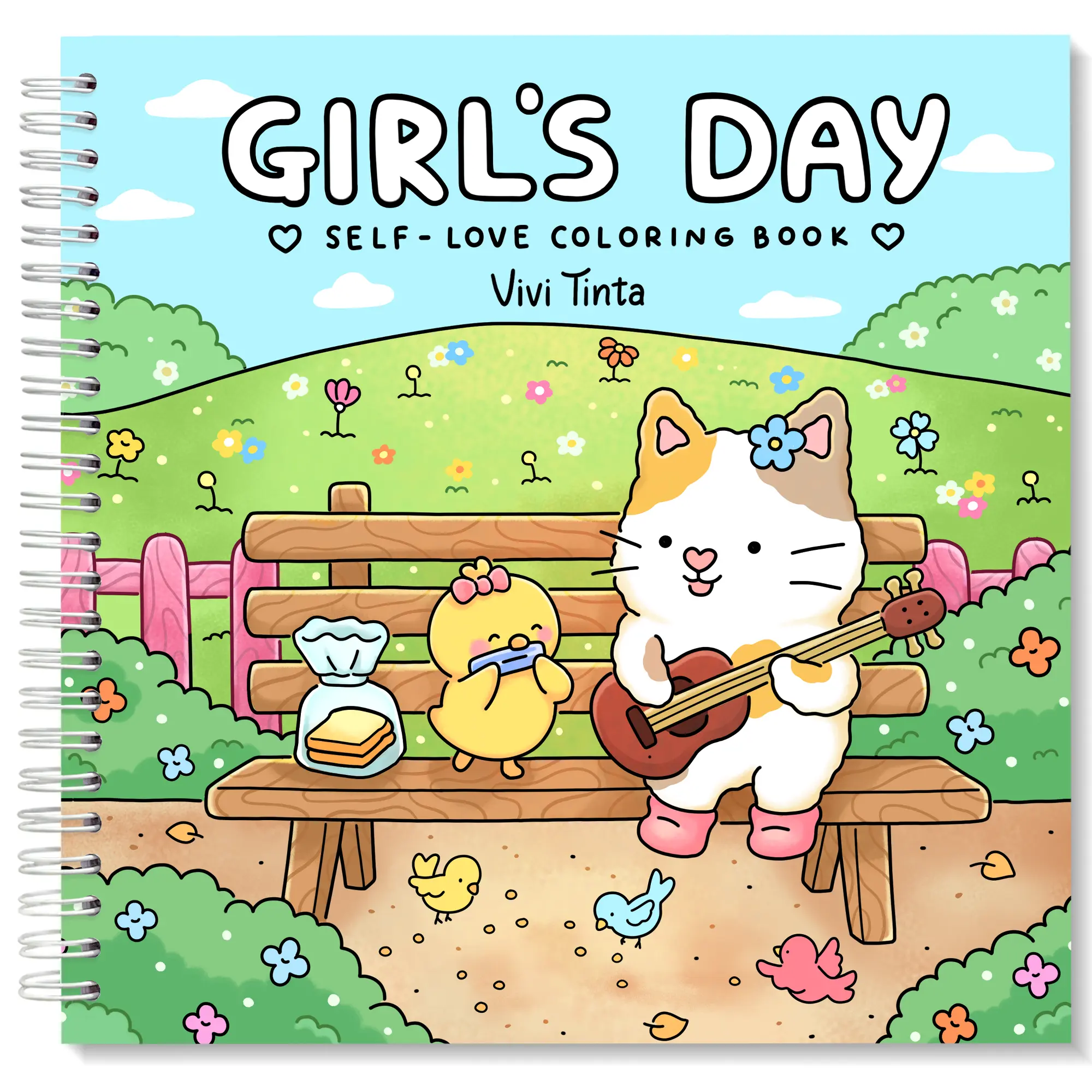 VIVI TINTA Self-Love Coloring Book - Office Art Supplies with Everyday Life Therapy Activities, Stress Relief Tool for Teens, Besties & Friends, Holidays Gifts with Artistic Touch & Unique Vibe