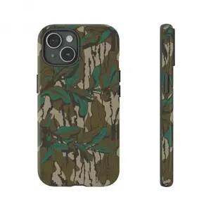 Mossy Oak Green Leaf Camo Phone Case| Tough Dual-Layer Shockproof| Outdoor Adventure & Hunting Gifting| Green Leaf Bark Camo Rugged Aesthetic (Compatible with iPhone 15-11 Pro Max/7-8 Plus/X & Samsung Galaxy S20-S23 Ultra)