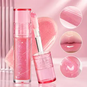 OLIBOLLA Starry Shimmer Glass  , Hydrating Glitter  Oil with Mirror  Finish, Plumping & Moisturizing  Care, Non-Sticky, Long-Lasting Waterproof   for Daily Wear, Party & Gifts
