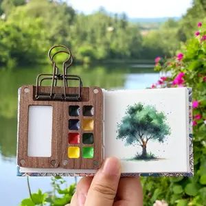 PocketArtist Watercolor Set - 8 Portable Colors for Travel and Art