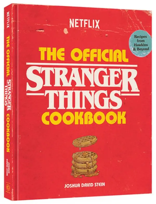 The Official Stranger Things Netflix Series English Hardcover Cookbook - Joshua David Stein, Culinary Adventures with Hellfire Club, Surfer Boy Pizza, Demigorgonzola Cheese Balls, Hopper Tuna Melt Recipes, Original Food Photography