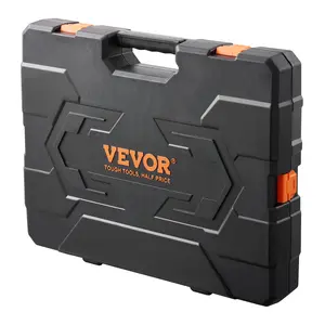 VEVOR Mechanics Tool Set and Socket Set, 1/4" 3/8" 1/2" Drive Deep and Standard Sockets, 205 Pcs SAE and Metric Mechanic Tool Kit with Bits, Combination Wrench, Hex Wrenches, Accessories, Storage Case