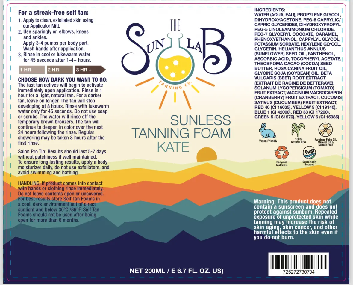 The Sun Lab Sunless Tanning Mousse  KATE