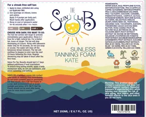 The Sun Lab Sunless Tanning Mousse  KATE