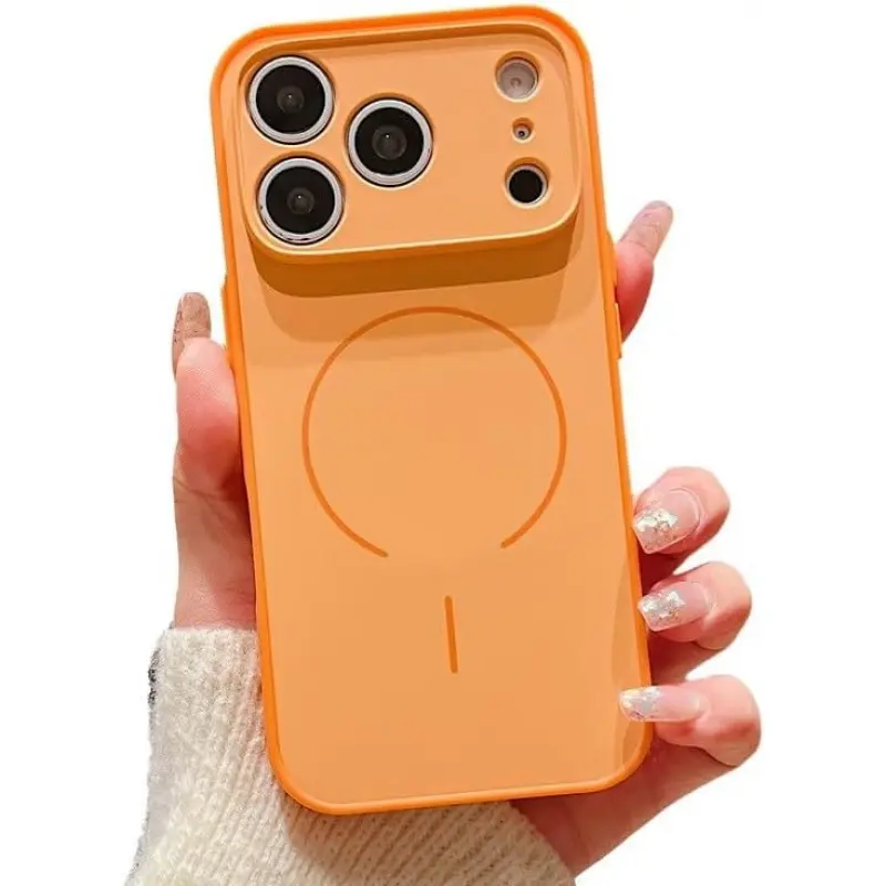 MagSafe-Compatible TPU Shockproof Phone Case, Casing Cover with Dual-Color Camera Lens Protector for iPhone 17, 16, 15, 14, 13, 12 Pro Max Plus,back to school,back to school haul