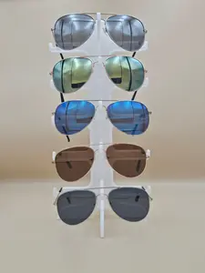 Classic Mini Aviator Sunglasses – Mirrored Metal Frame