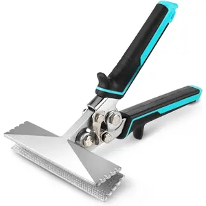 6 Inch Sheet Metal Bender, Hand Seamers Sheet Metal Tools with  TPR Handle, Straight Jaw Metal Bending Pliers for Bending, Seaming and Flattening Metal