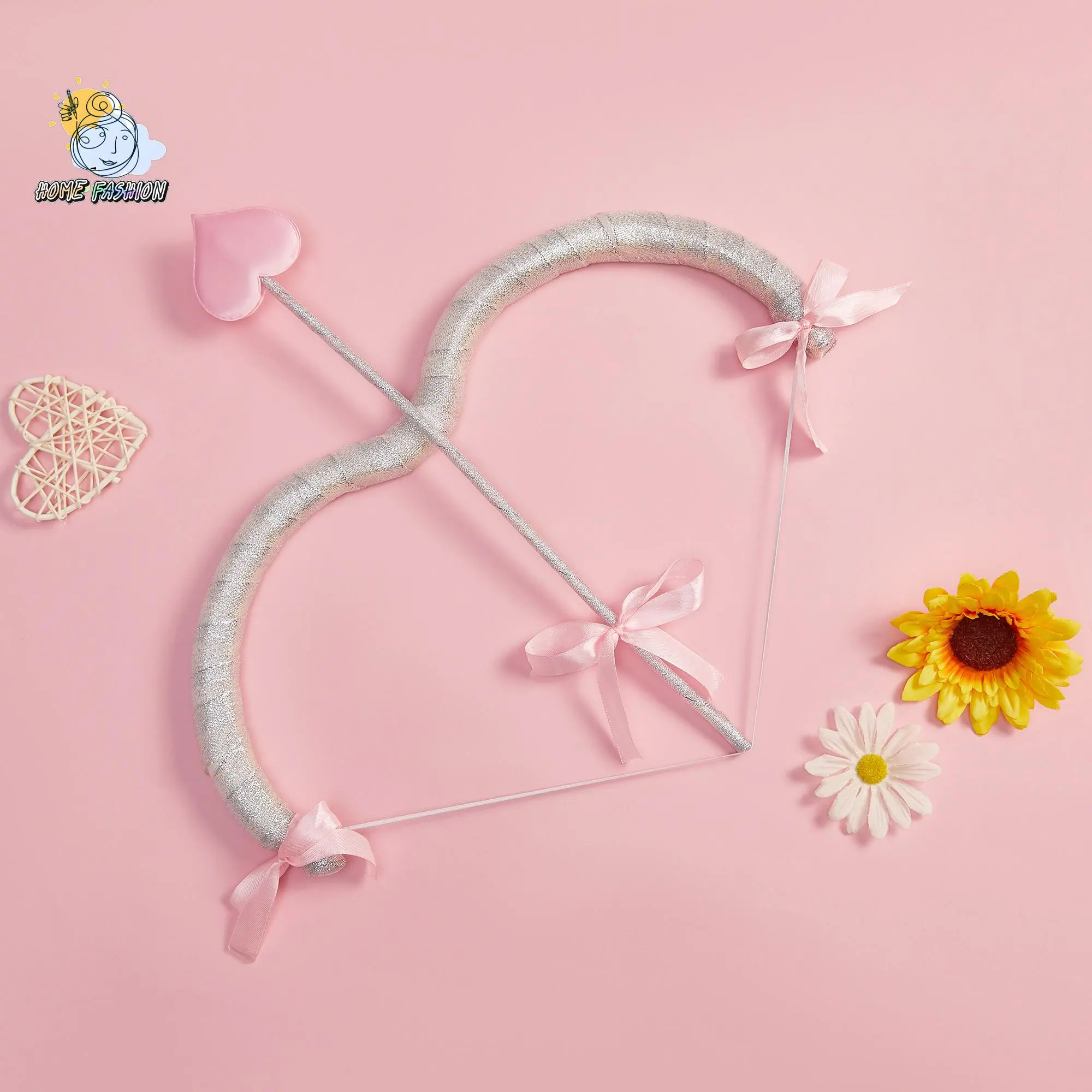 Cupid Bow and Arrow Set, Valentine's Day Cupid Costume Photo Props for Adults and Teens