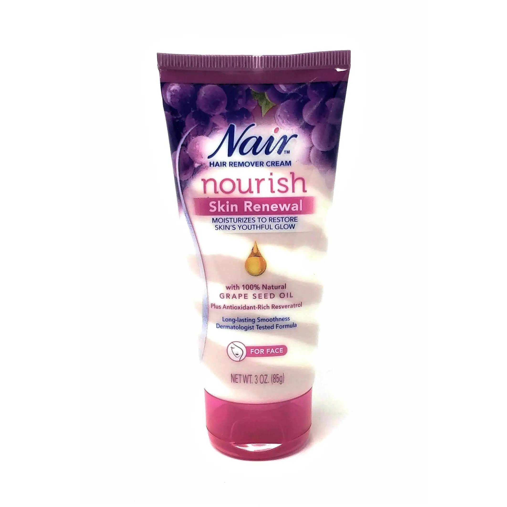 Nair Hair Remover Cream Nourish Skin Renewal For Face 3 oz