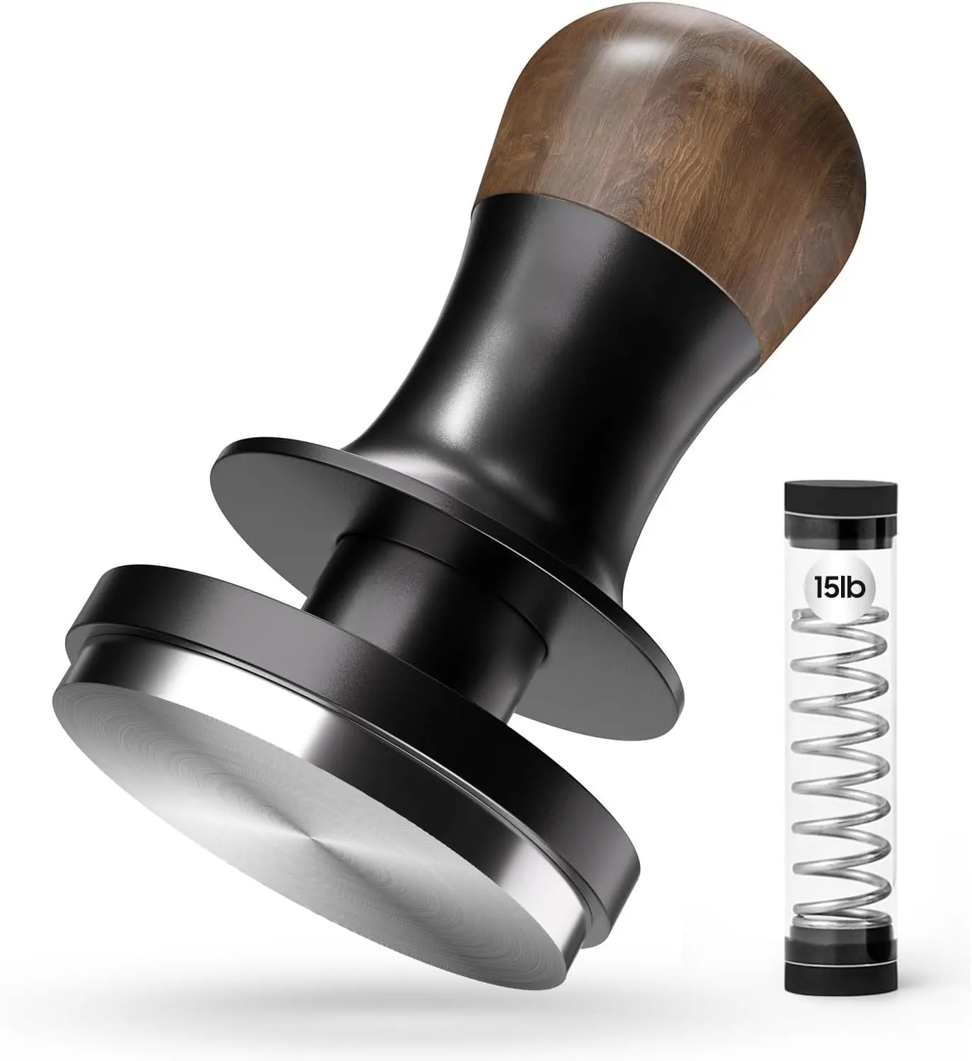 MHW-3BOMBER 45.5mm Espresso Tamper for Flair Pro 3, Precision Fit Manual Espresso Tamper with Sound Feedback, Stainless Steel, Not Compatible with Flair Go, Neo, Classic or 58, Flat Base T7070F-OS