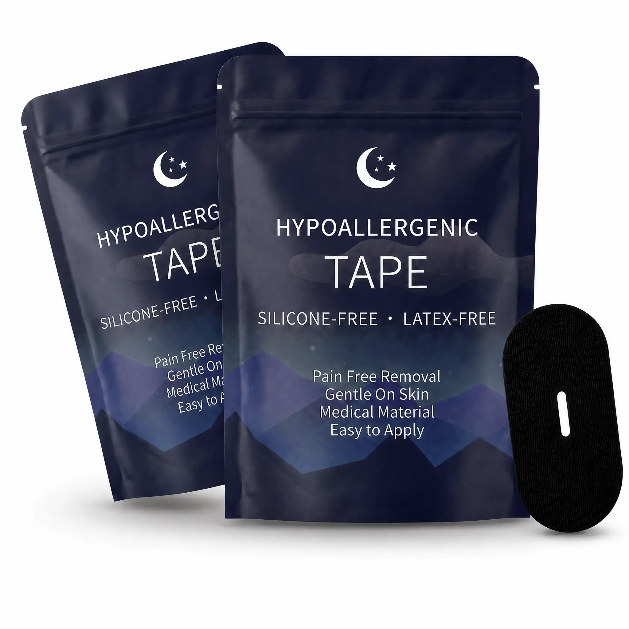 Mouth Tape for Sleeping, 2 Bags 60 Strips, Anti Snoring Tape, Gentle Hypoallergenic Sleep Tape, Promote Nasal Breathing & Jawline Support