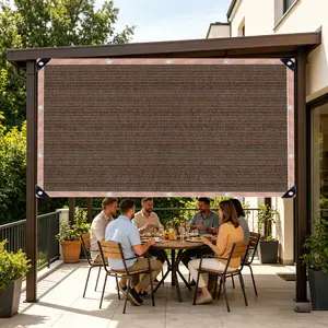 shade cloth，pergola shade cover，shade cloth for garden，90% Sun Shade Cloth, 8x16FT Shade Net Mesh Tarp with Grommets, Black Sunblock Cover for Outdoor Patio Plants, Pergola, Greenhouse, Chicken Coop, Backyard, Balcony