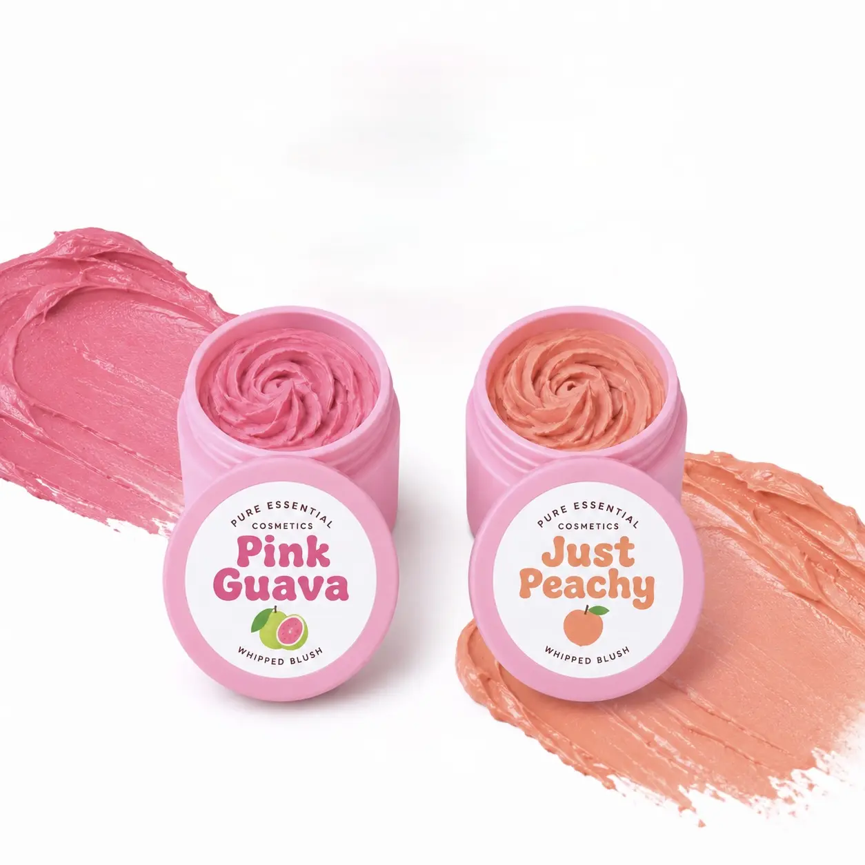 Lightweight Whipped Cream Blush Cosmetic - Long-Lasting, Daily Makeup for a Peach Radiant Natural Flush Finish