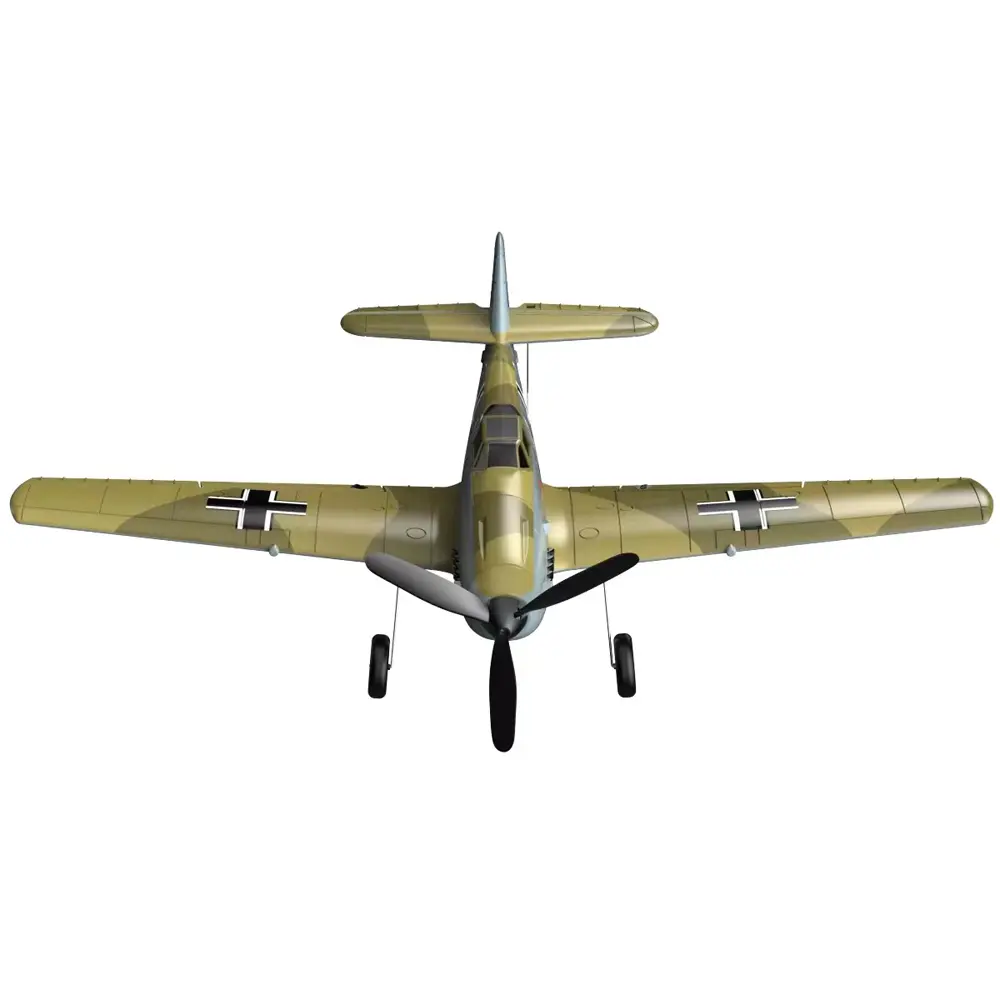 Eachine BF109 RC Airplane 400mm – 2.4GHz 4CH Warbird with 6-Axis Gyro, One-Key U-Turn & Rollover, EPP Foam, RTF for Beginners