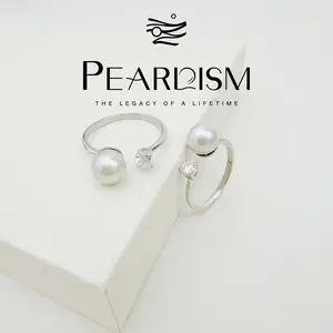 Akoya Pearl Ring Seawater Pearl Akoya Ring Collection S925 6.5-7mm